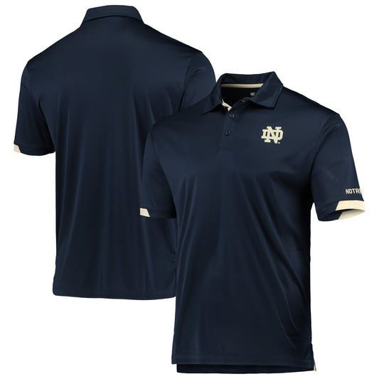 Men's Colosseum Navy Notre Dame Fighting Irish Santry Lightweight Polo