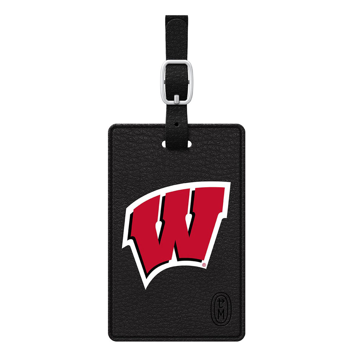 Black Wisconsin Badgers V2 Black Bag Tag