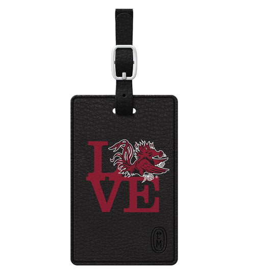 Black South Carolina Gamecocks Love Bag Tag