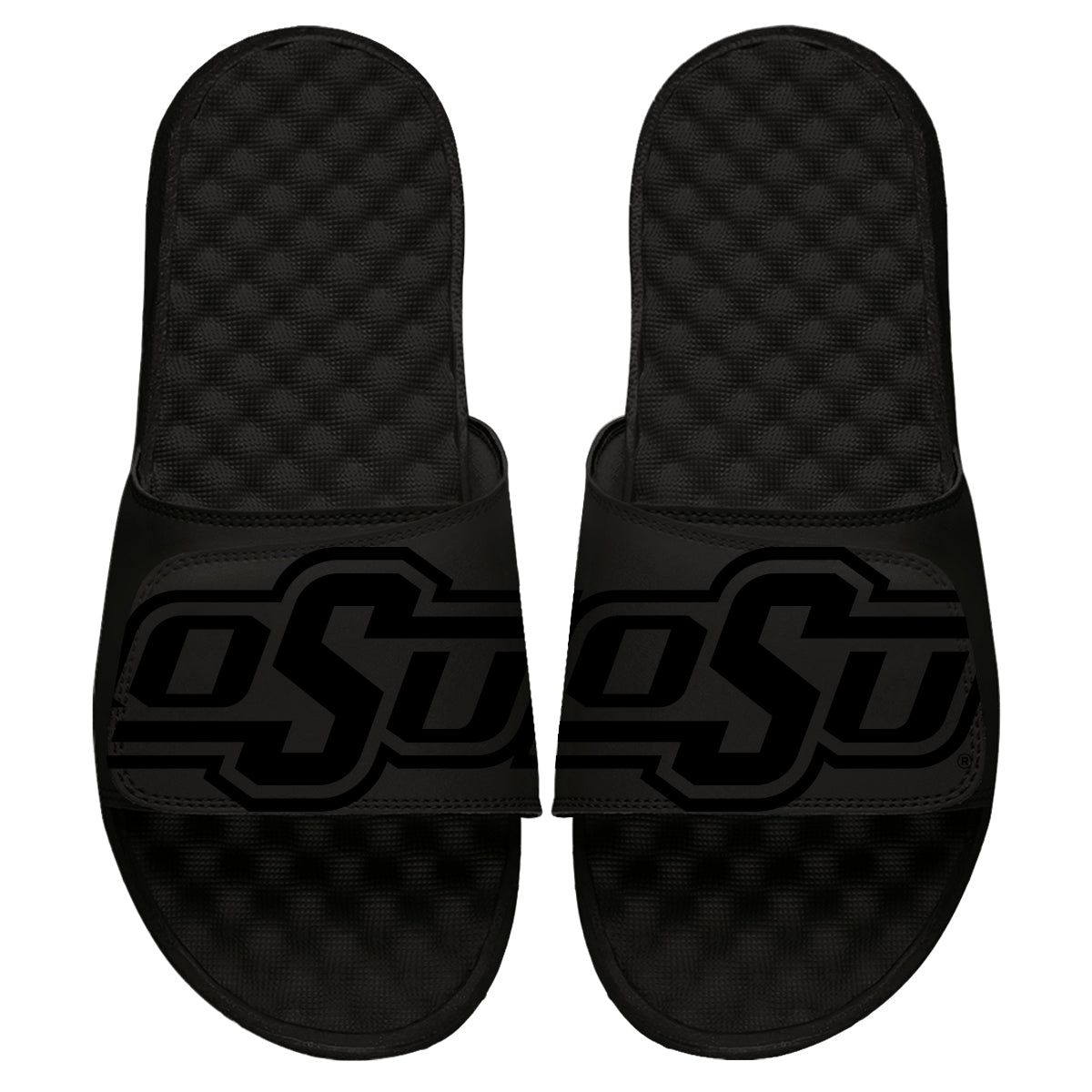 Youth ISlide Black Oklahoma State Cowboys Tonal Slide Sandals