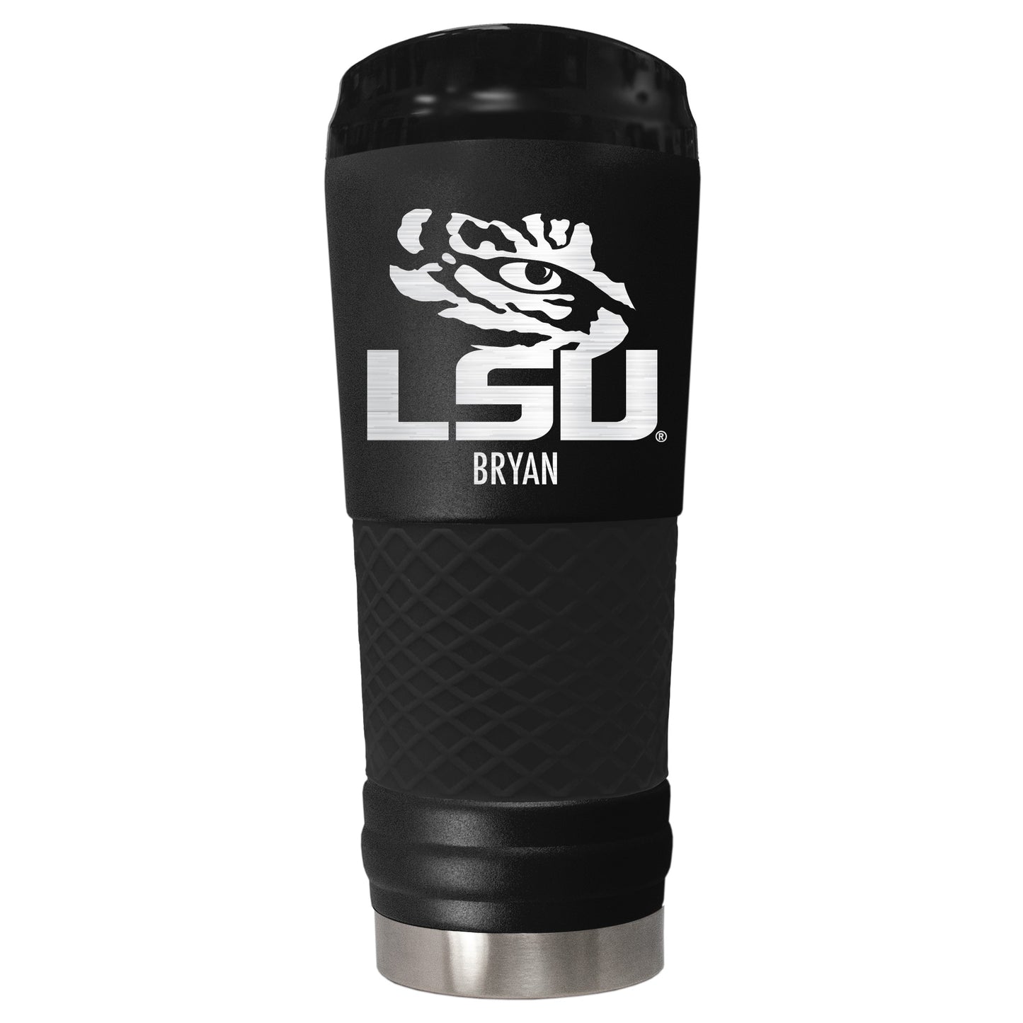 Black LSU Tigers 24oz. Personalized Stealth Draft Tumbler