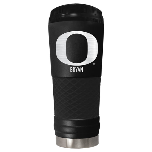 Black Oregon Ducks 24oz. Personalized Stealth Draft Tumbler