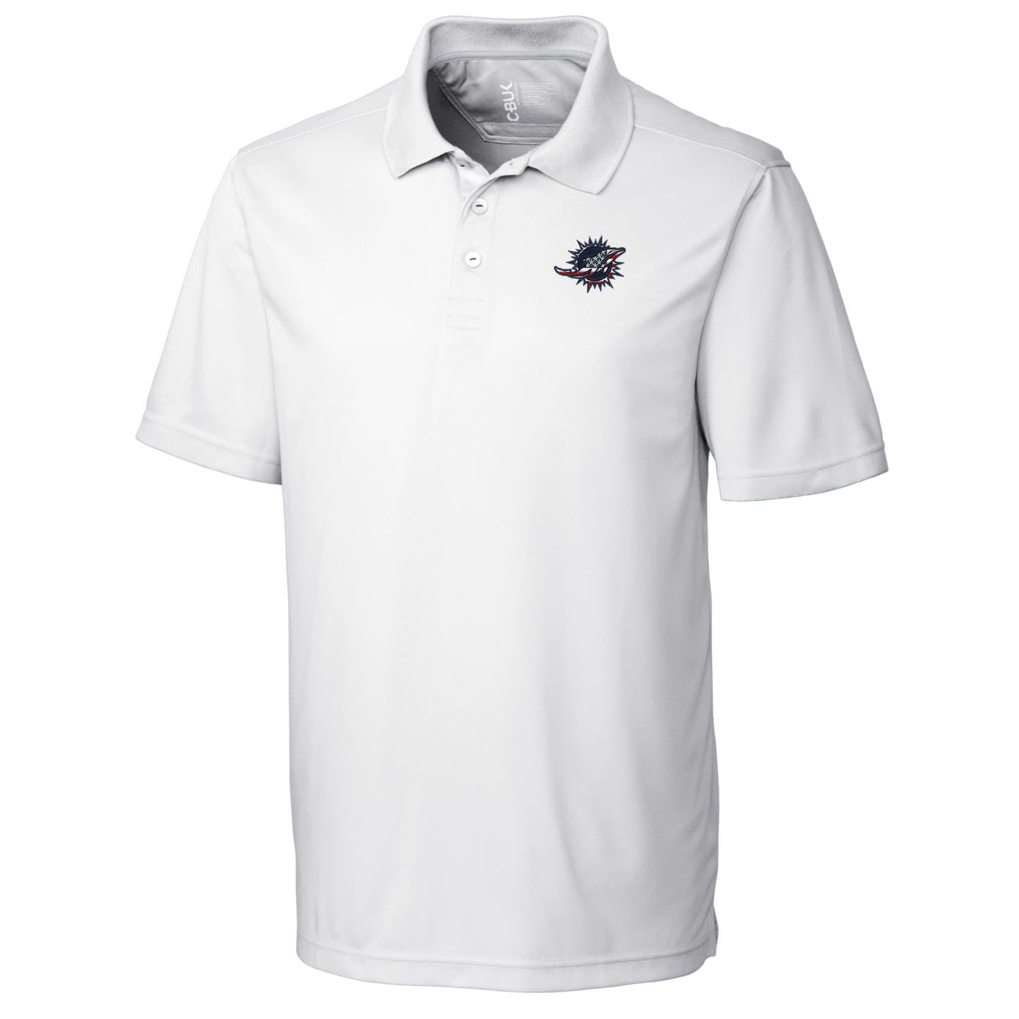 Men's Cutter & Buck White Miami Dolphins Americana Fairwood Polo