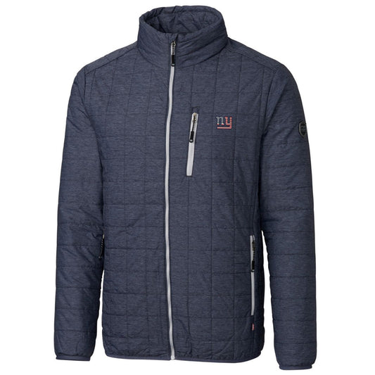 Men's Cutter & Buck Navy New York Giants Americana Rainier Full-Zip Jacket