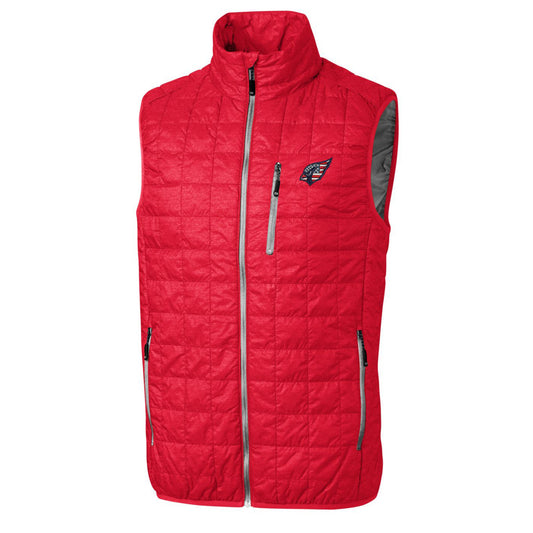 Men's Cutter & Buck Red Arizona Cardinals Americana Rainier Full-Zip Vest