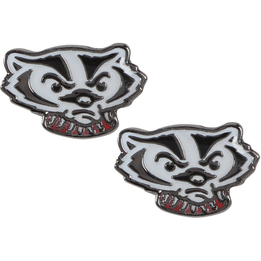 WinCraft Wisconsin Badgers Team Post Earrings