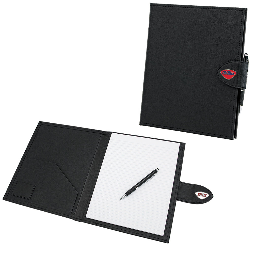 Black Ole Miss Rebels Classic Padfolio