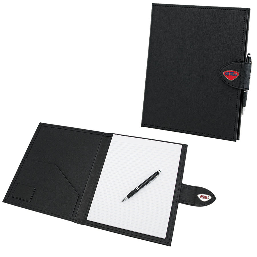 Black Ole Miss Rebels Classic Padfolio