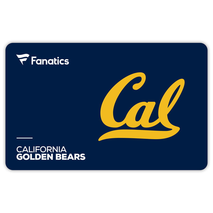 Cal Bears Fanatics eGift Card ($10 - $500)