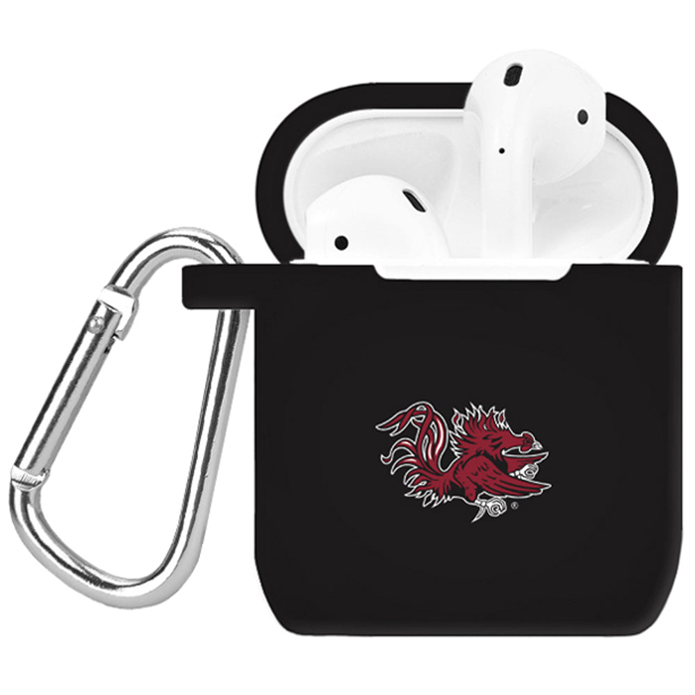 Black South Carolina Gamecocks Silicone AirPods Case