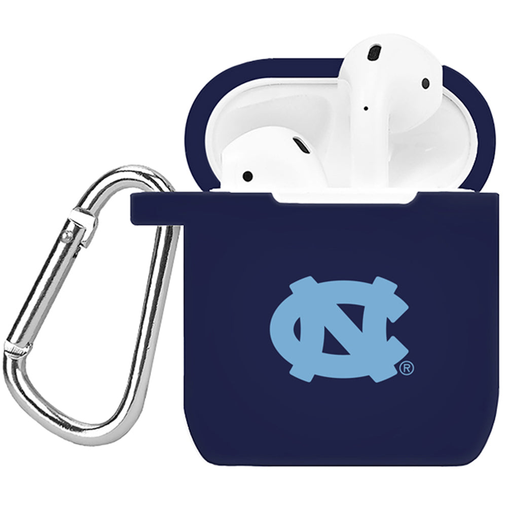 Navy North Carolina Tar Heels Silicone AirPods Case