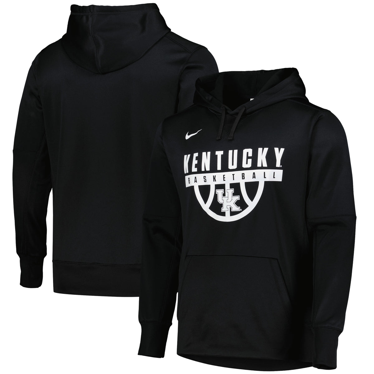 Men's Nike Black Kentucky Wildcats Basketball Drop Circuit Performance Pullover Hoodie