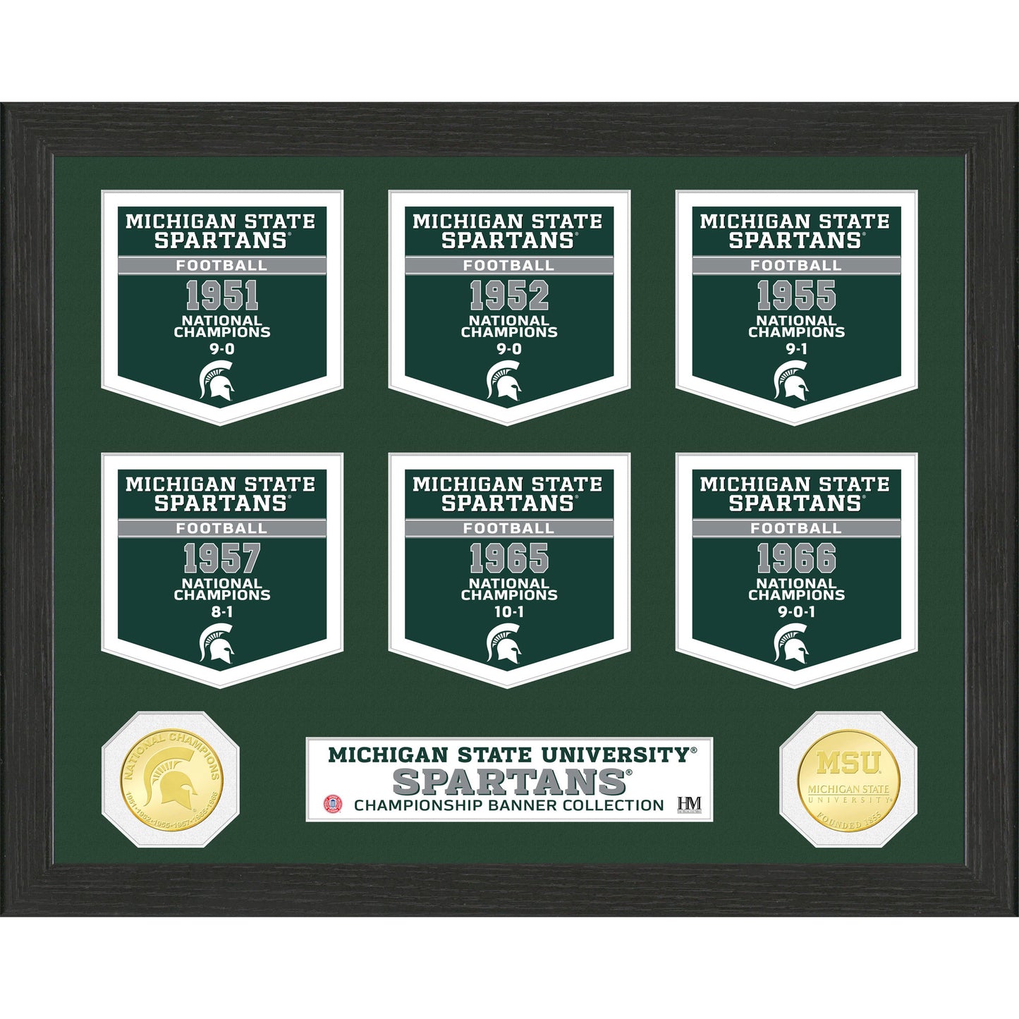 Highland Mint Michigan State Spartans 12'' x 15'' Banner Photo Mint