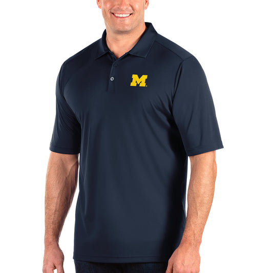 Men's Antigua Navy Michigan Wolverines Big & Tall Tribute Polo