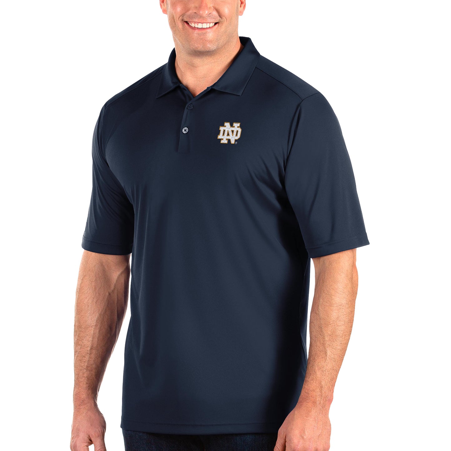 Men's Antigua Navy Notre Dame Fighting Irish Big & Tall Tribute Polo