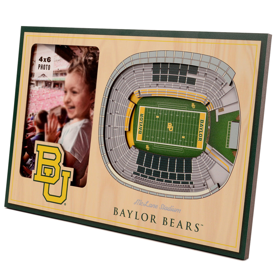 Brown Baylor Bears 3D StadiumViews Picture Frame