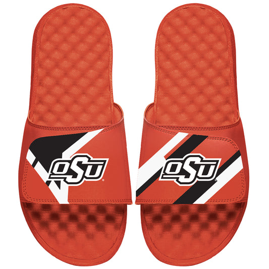 Men's ISlide Orange Oklahoma State Cowboys Varsity Jacket Slide Sandals