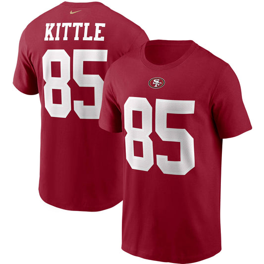 Men's Nike George Kittle Scarlet San Francisco 49ers Name & Number T-Shirt