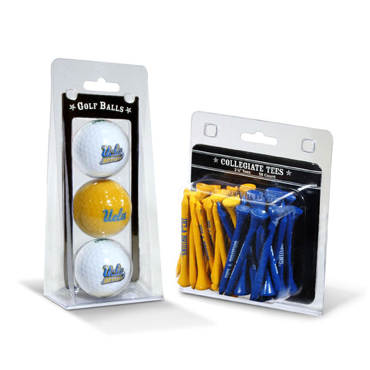 UCLA Bruins 3-Golf Ball & 50-Golf Tee Set