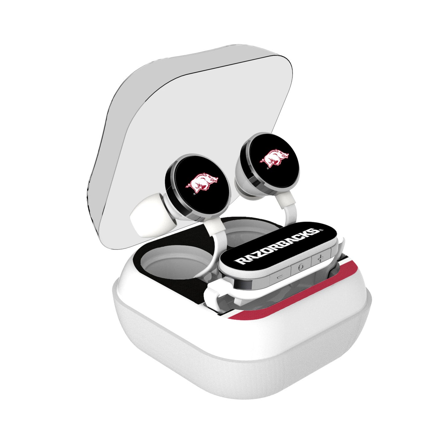 Arkansas Razorbacks Stripe Design Wireless Earbuds