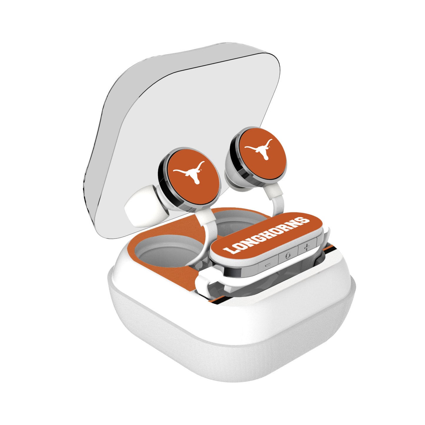 Texas Longhorns Stripe Design Wireless Earbuds