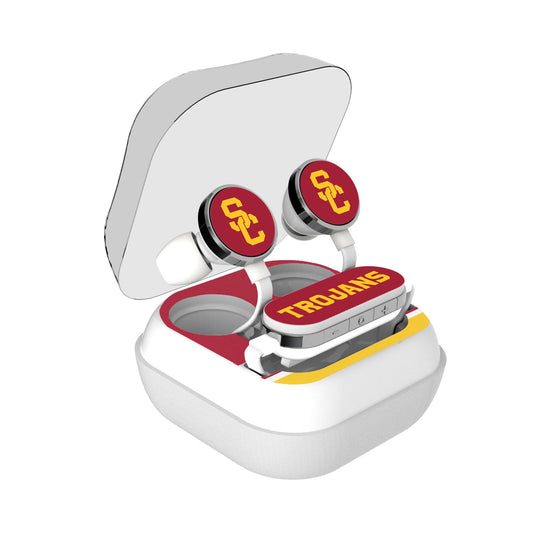 USC Trojans Stripe Design Wireless Earbuds