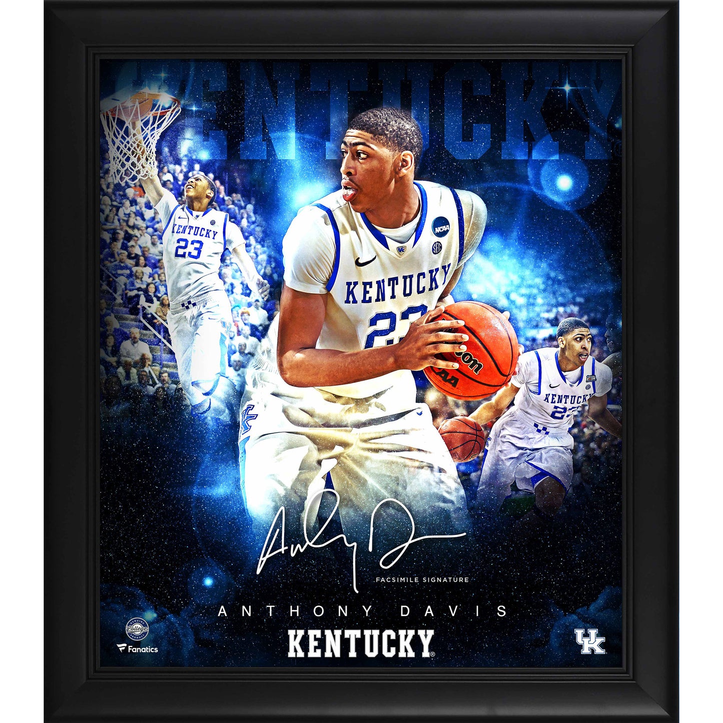 Anthony Davis Kentucky Wildcats Framed 15" x 17" Stars of the Game Collage - Facsimile Signature