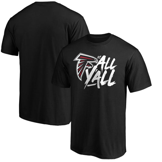 Men's NFL Pro Line Black Atlanta Falcons Falcons vs. All Y'all T-Shirt