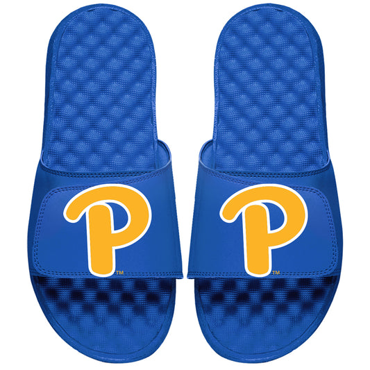 Men's ISlide Royal Pitt Panthers Blown Up Logo Slide Sandals