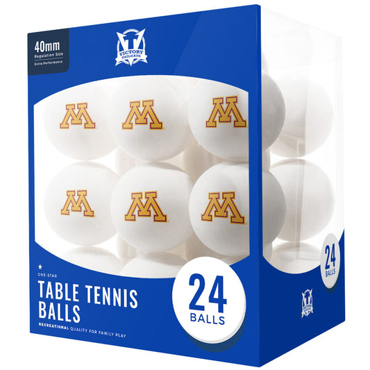 Minnesota Golden Gophers 24-Count Logo Table Tennis Balls