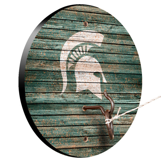 Michigan State Spartans Weathered Design Hook and Ring Game