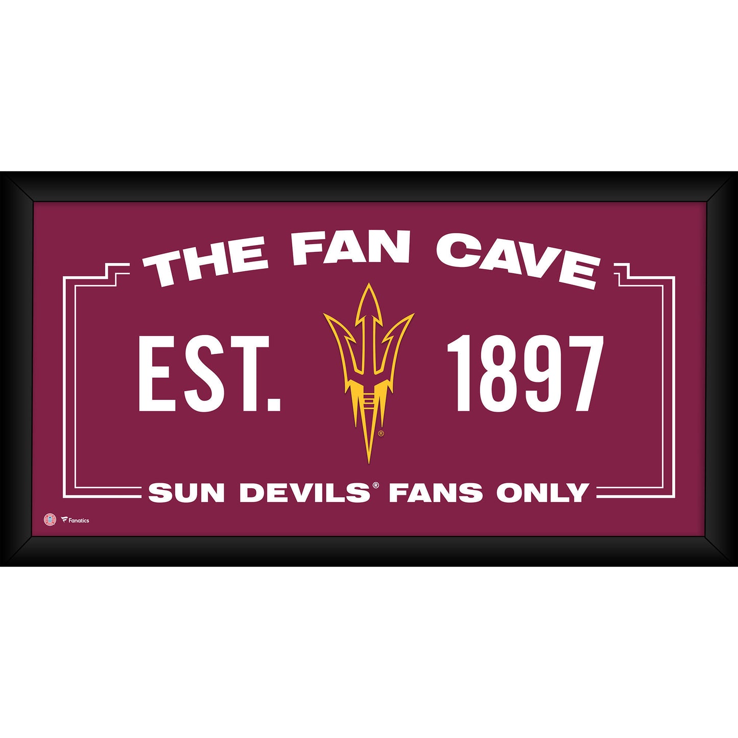 Arizona State Sun Devils Framed 10" x 20" Fan Cave Collage