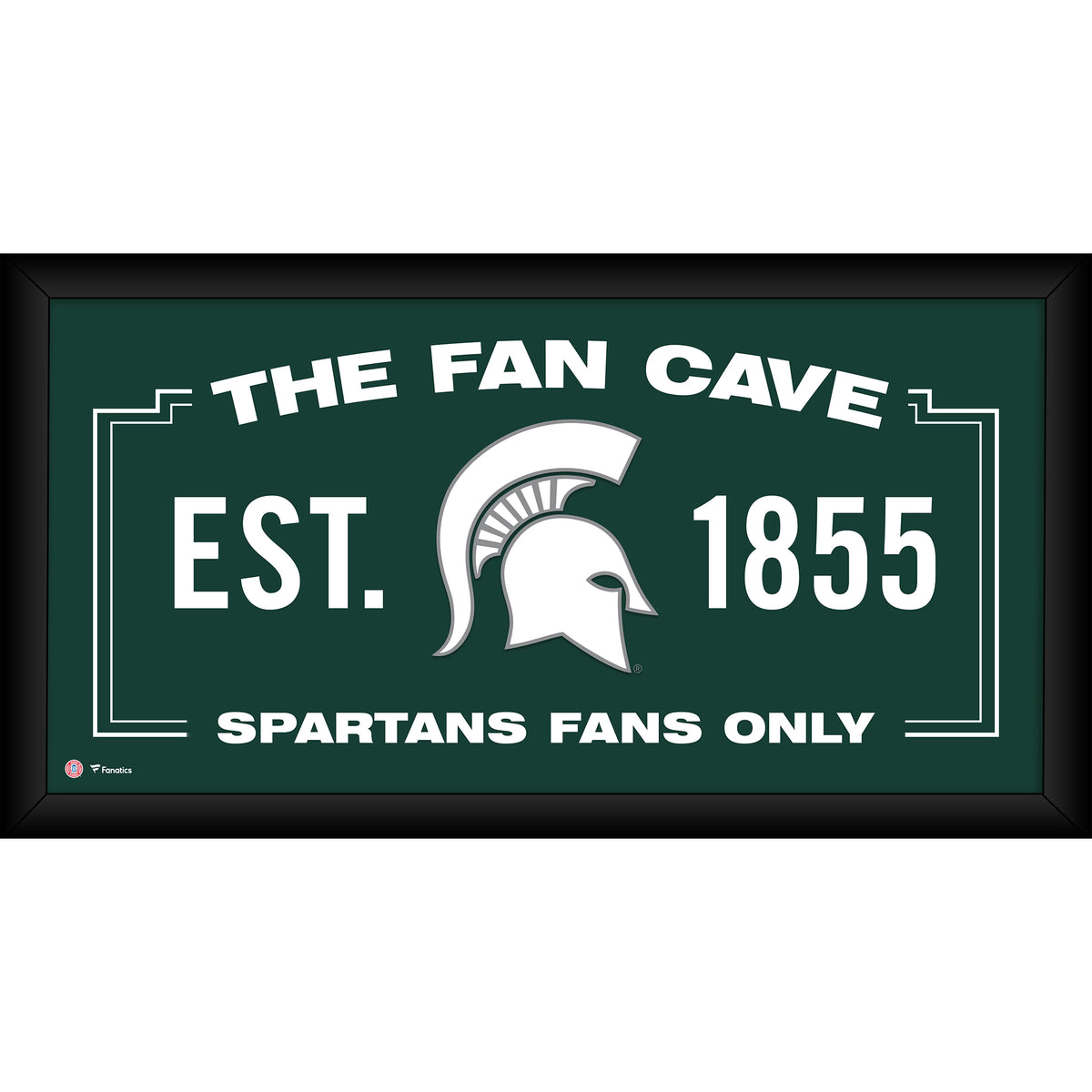 Michigan State Spartans Framed 10" x 20" Fan Cave Collage