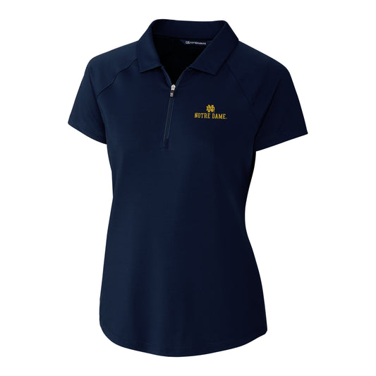 Women's Cutter & Buck Navy Notre Dame Fighting Irish Forge Polo