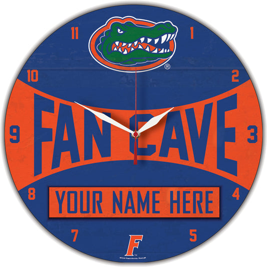 WinCraft Florida Gators Personalized 14'' Round Wall Clock