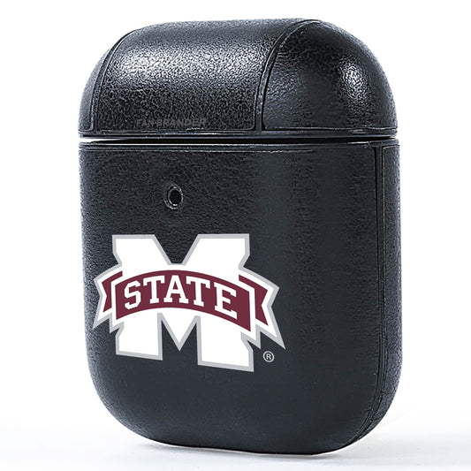 Mississippi State Bulldogs AirPods Leather Case