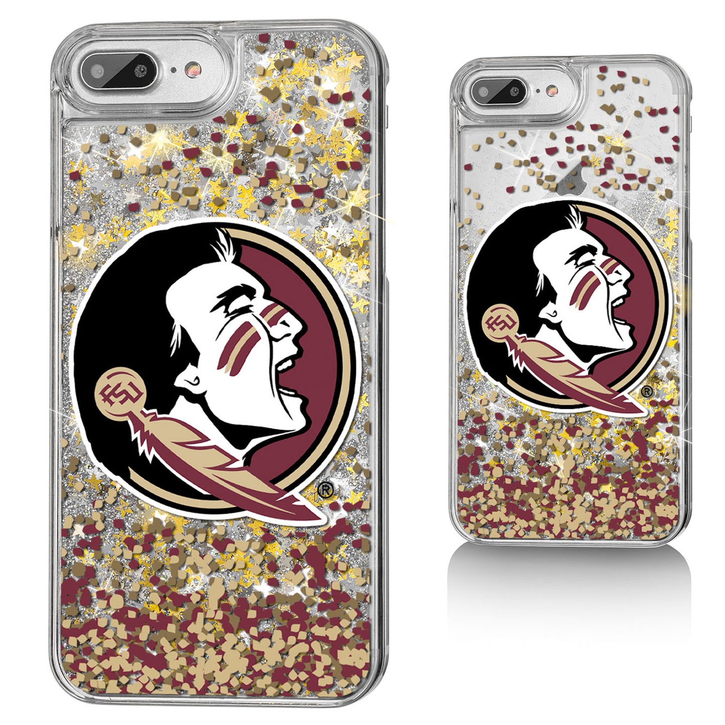 Florida State Seminoles iPhone Glitter Confetti Design Case