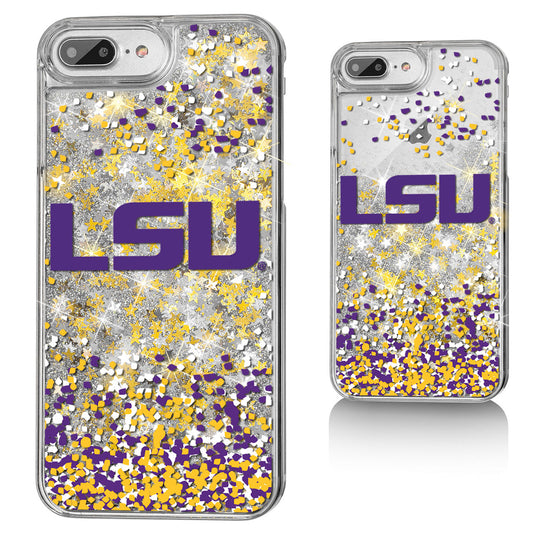 LSU Tigers iPhone Glitter Confetti Design Case