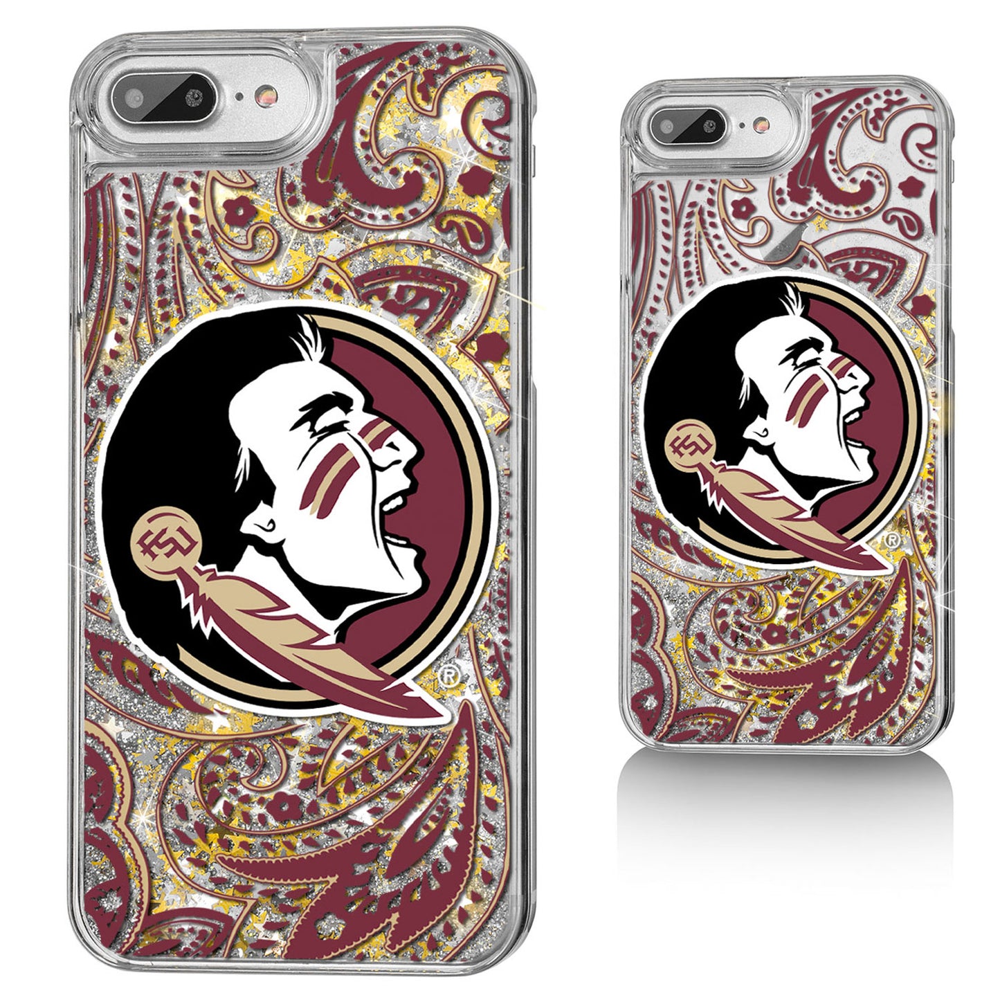 Florida State Seminoles iPhone Glitter Paisley Design Case