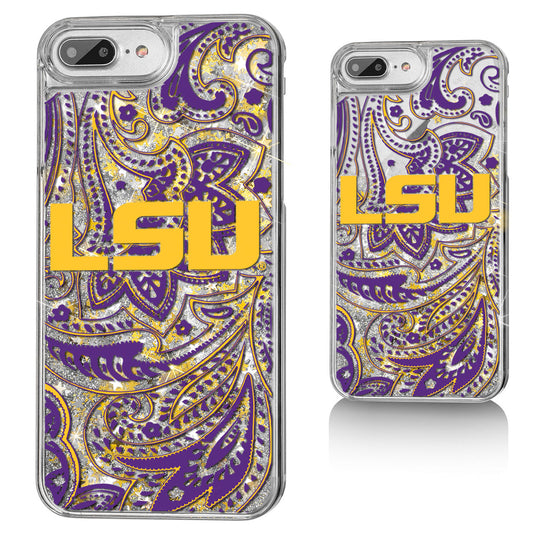 LSU Tigers iPhone Glitter Paisley Design Case