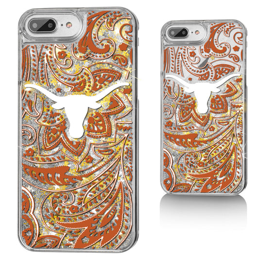 Texas Longhorns iPhone Glitter Paisley Design Case