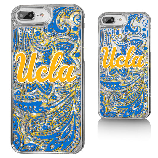 UCLA Bruins iPhone Glitter Paisley Design Case