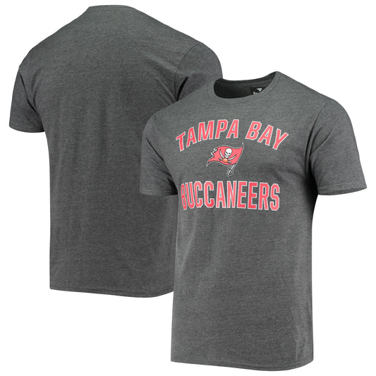 Men's Fanatics Heathered Charcoal Tampa Bay Buccaneers Victory Arch T-Shirt