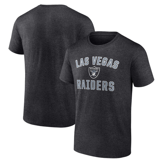 Men's Fanatics Heathered Charcoal Las Vegas Raiders Victory Arch T-Shirt