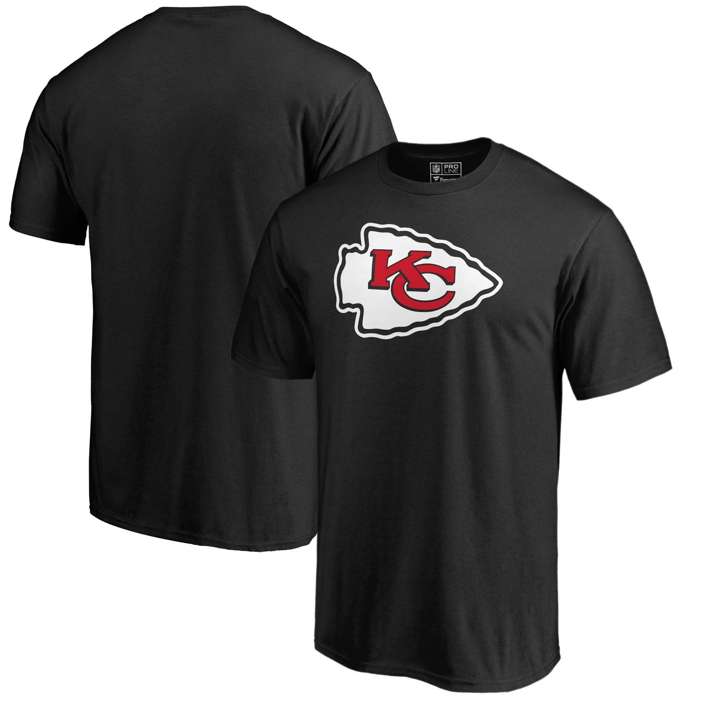 Men's Fanatics Black Kansas City Chiefs Primary Logo T-Shirt