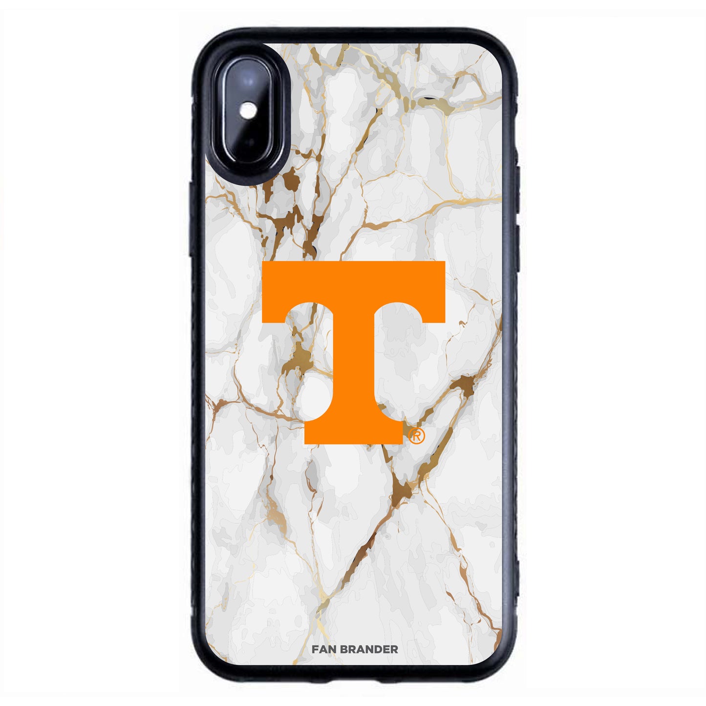 Black Tennessee Volunteers iPhone Slim Marble Design Case