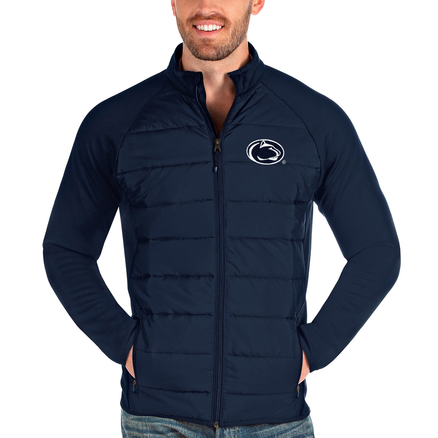 Men's Antigua Navy Penn State Nittany Lions Altitude Full-Zip Jacket