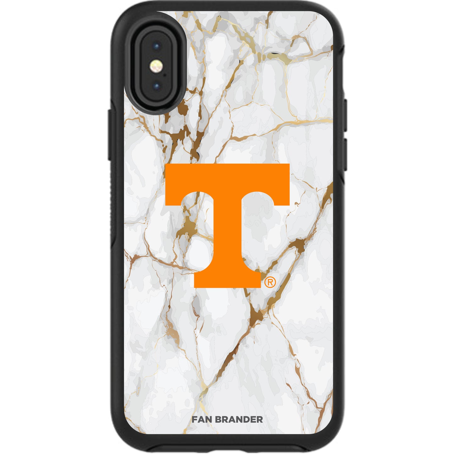 Black Tennessee Volunteers iPhone Symmetry Marble Case