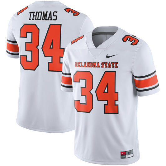 Men's Nike Thurman Thomas White Oklahoma State Cowboys Alumni Player Jersey