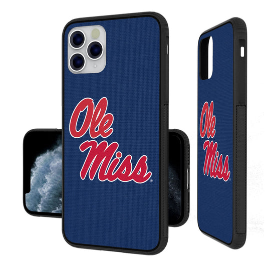 Ole Miss Rebels iPhone Solid Design Bump Case